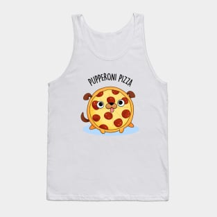 Pupperoni Pizza Cute Pepperoni Puppy Pun Tank Top